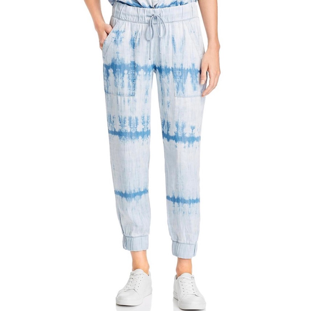 Bella Dahl Tie-Dye Pocket Joggers in Crystal Blue